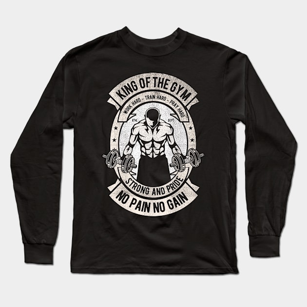 King Of The Gym Long Sleeve T-Shirt by Tempe Gaul